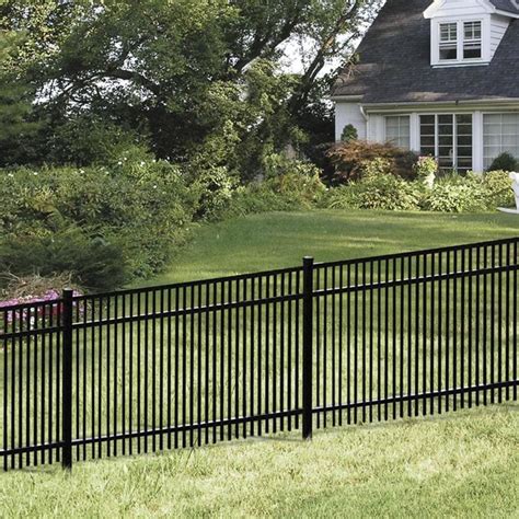 black metal fence panels